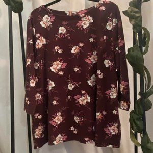 Croft & Barrow 3/4 Sleeve Pullover Top